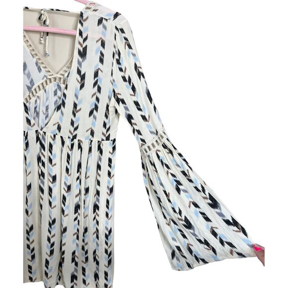 Design Lab Lord & Taylor lightweight long sleeve pattern tunic Medium - Picture 3 of 6